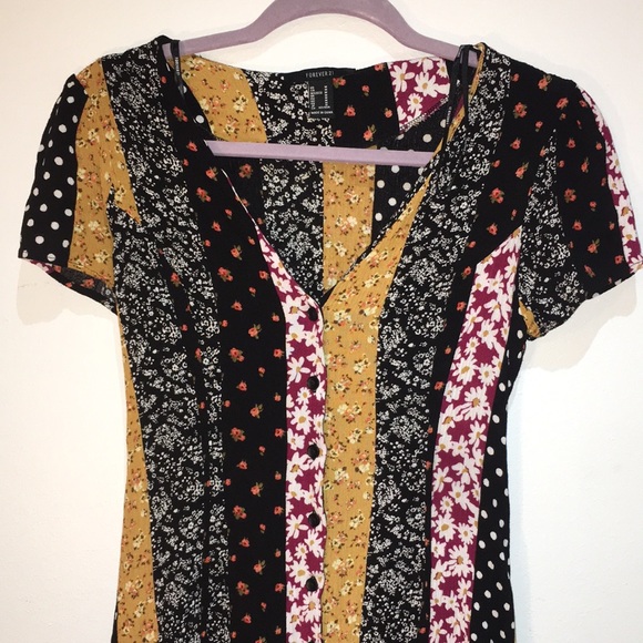 Forever 21 Boho Hippie Dress Medium - Picture 2 of 12